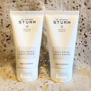 2x~DR. BARBARA STURM~Anti-Aging Body Cream~50ml / 1 3/4oz each~Travel Size~NWOB~